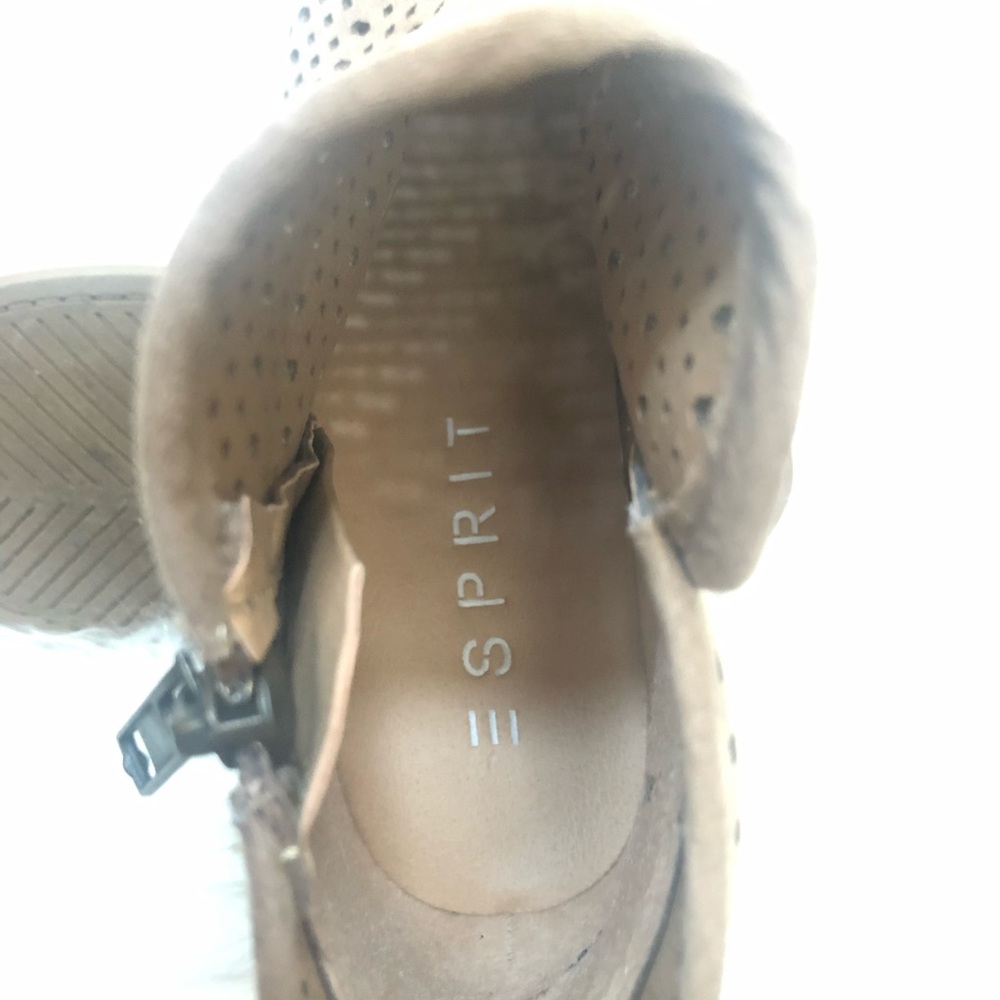 ❌SOLD❌👢Esprit Summer Perforated Ankle Booties Size 6 - Picture 4 of 5